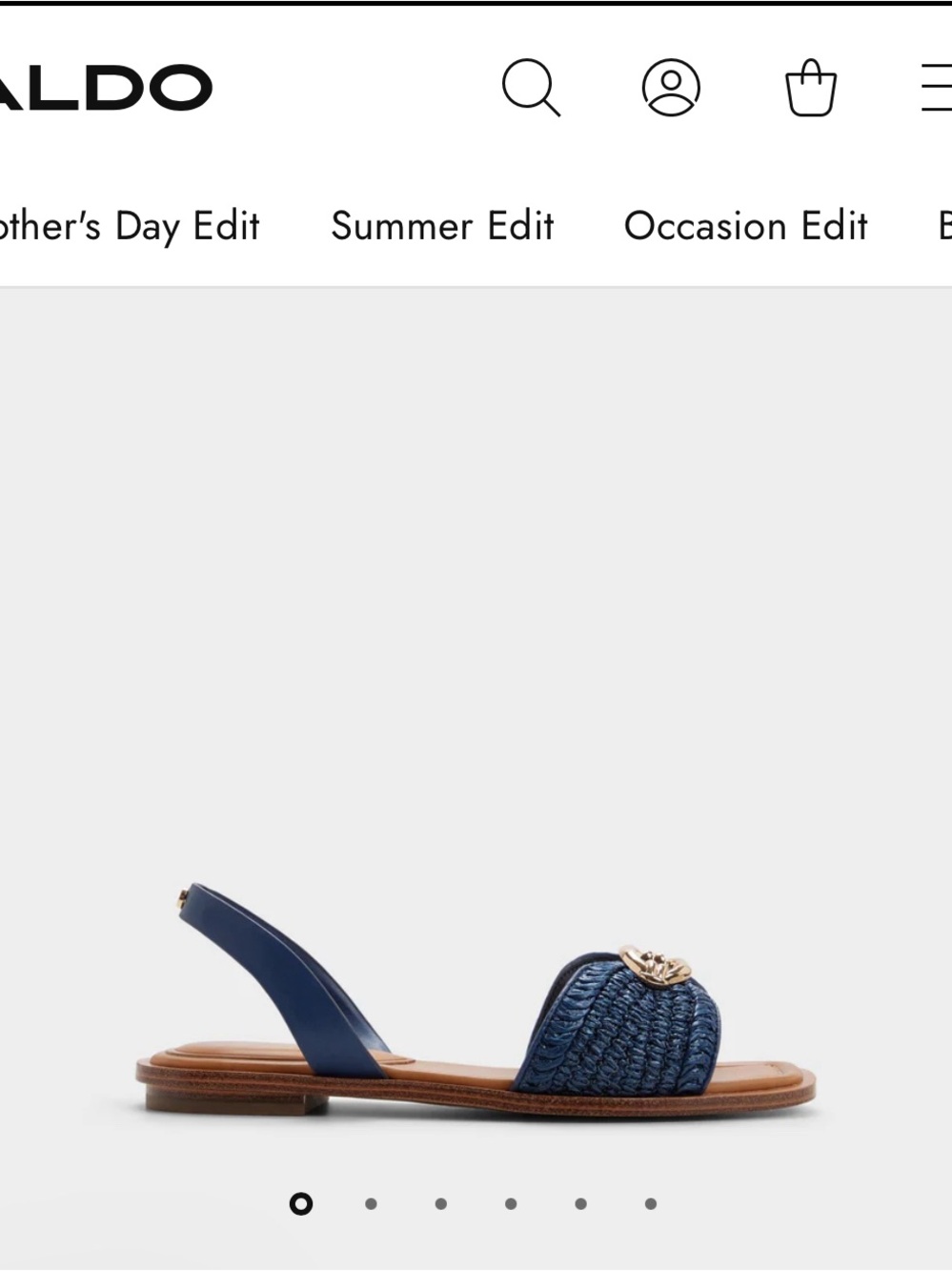 Aldo Tan Sole with Embossed Logo